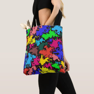 Tote Bag Twirl coloré Abstrait /