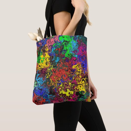 Tote Bag Twirlers colorés Abstraits / (De près)