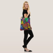 Tote Bag Twirlers colorés Abstraits / (Sur le modèle)