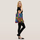 Tote Bag Twirlers colorés Abstraits / Poussés / (Sur le modèle)