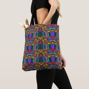 Tote Bag Twirlers colorés Abstraits / Poussés / Demi-Pots /