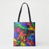 Tote Bag Twirls colorés Abstraits / (Devant)