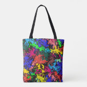 Tote Bag Twirls colorés Abstraits / (Dos)