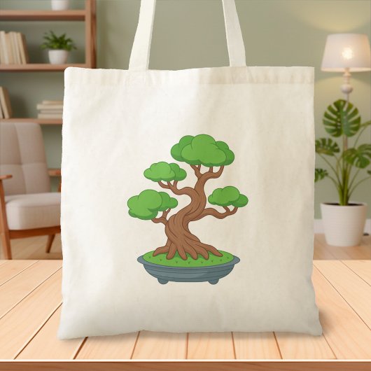 Tote Bag Twisted Japanese Bonsai Tree