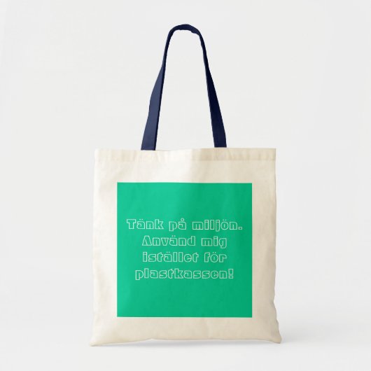 Tote Bag Tygväska istället för plastkasse (Devant)
