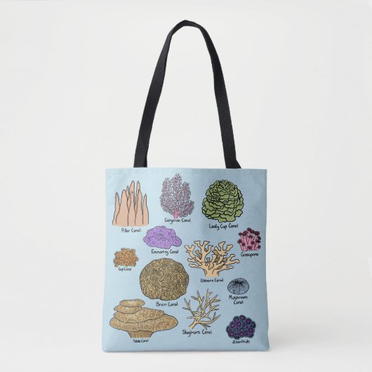 Tote Bag Types De Corail (Devant)