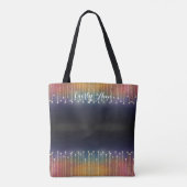 Tote Bag Typographie Abstraite personnalisée Lumières arc-e (Dos)