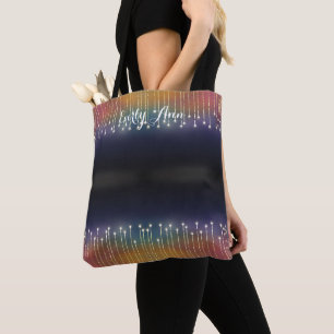 Tote Bag Typographie Abstraite personnalisée Lumières arc-e