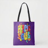 Tote Bag Typographie amusante - HIPPIE SOUL 1 (Devant)