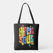 Tote Bag Typographie amusante - HIPPIE SOUL 1 (Dos)