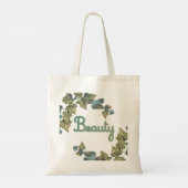 Tote Bag Typographie botanique de beauté (Dos)