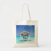 Typographie de cloche de plage - Parapluie sur la