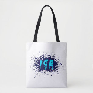 Tote Bag Typographie de Graffiti sur Glace Design d'Art de