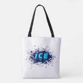 Tote Bag Typographie de Graffiti sur Glace Design d'Art de (Dos)