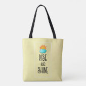 Tote Bag Typographie de la montée et de la brillance avec l (Dos)