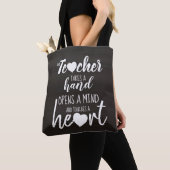 Tote Bag Typographie des citations inspirées de l'enseignan (De près)