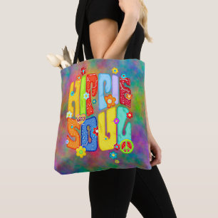 Tote Bag Typographie Drôle - ÂME HIPPIE 1