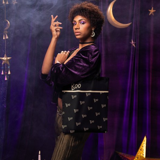 Tote Bag Typographie du bol d'Halloween