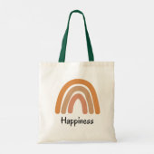 Tote Bag Typographie moderne de l'arc-en-ciel boho (Dos)