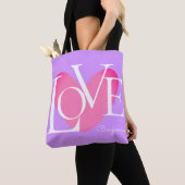 Tote Bag Typographie moderne LOVE Design de texte (De près)