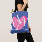 Tote Bag Typographie moderne LOVE Design de texte (De près)
