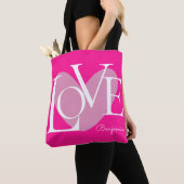 Tote Bag Typographie moderne LOVE Design de texte (De près)