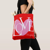 Tote Bag Typographie moderne LOVE Design de texte (De près)
