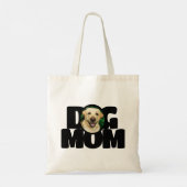 Tote Bag Typographie moderne personnalisée Chien Maman (Dos)
