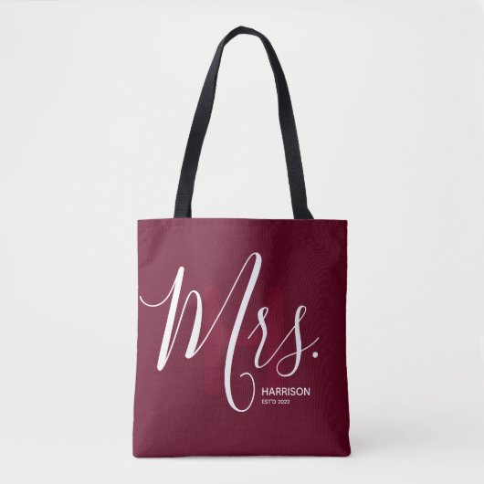 Tote Bag Typographie Monographique De Bourgogne Mme. (Devant)