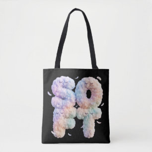 Tote Bag Typographie pastel de nuage doux esthétique mignon