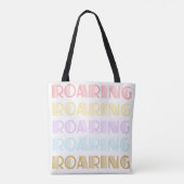 Tote Bag Typographie Rétro Gras Imprimé (Dos)