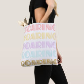 Tote Bag Typographie Rétro Gras Imprimé (De près)