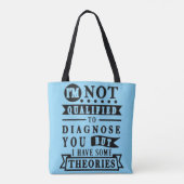 Tote Bag Typographie Sarcastique Drôle (Dos)