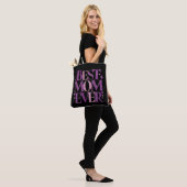 Tote Bag Typographie Tendance Meilleure Maman Ever (Sur le modèle)