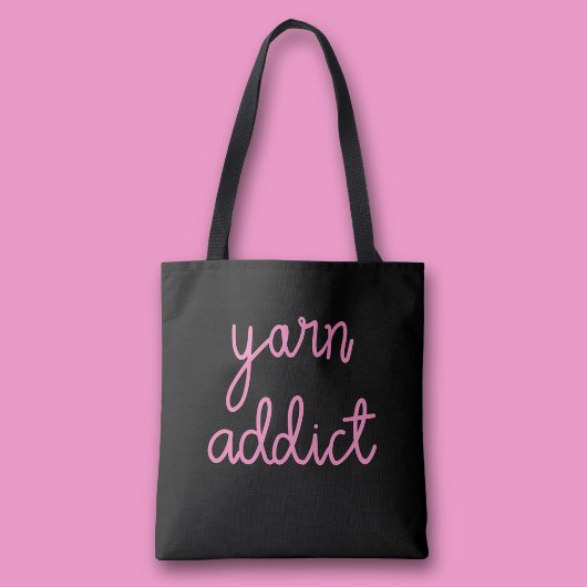 Tote Bag Typographie Yarn Addict