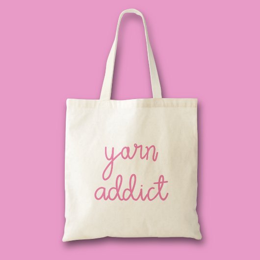 Tote Bag Typographie Yarn Addict