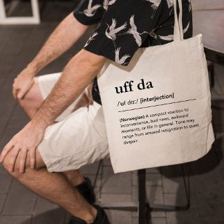 Tote Bag Uff Da Definition Norway Funny Norwegian Gift