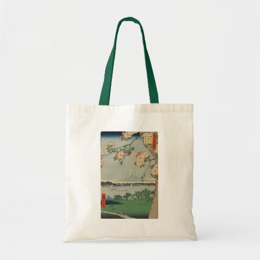 TOTE BAG UKIYOE ~HIROSHIGE 名所江戸百景 隅田川水神の森真崎~ (Devant)