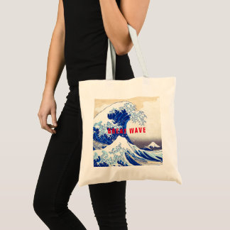 Tote Bag ukiyoe - Hokusai : No.21 Grande vague -