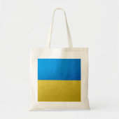 Tote Bag Ukraine drapeau bleu jaune motif maillage géométri (Devant)