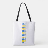 Tote Bag Ukraine libre (Dos)