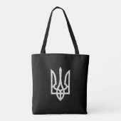 Tote Bag Ukraine Trident Gyrfalcon Crest marbre or (Dos)