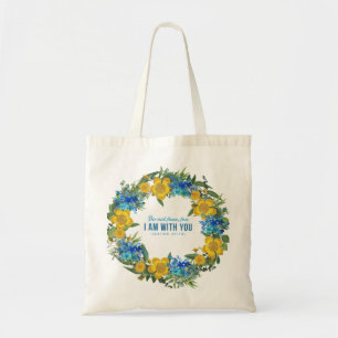 Tote Bag Ukraine Ukrainienne Fleurs de couronne Foi Espoir
