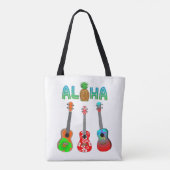Tote Bag Ukulele Aloha Hawaii (Dos)