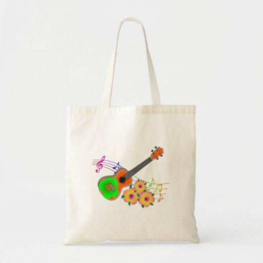 Tote Bag Ukulele, le Tropical de la musique insulaire (Devant)