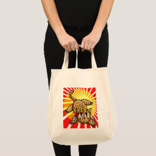 Tote Bag Ultra mignon Anime Leopard Kitty Rainbow Head Band