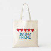 Tote Bag Un ami à cinq coeurs (Dos)