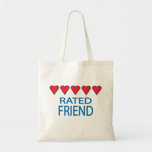 Tote Bag Un ami à cinq coeurs (Devant)