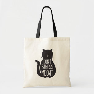 Tote Bag Un Amoureux des chats drôle ne fait pas de stress