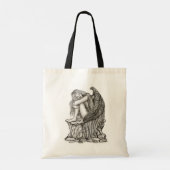Tote Bag Un ange endormi sur la pierre (Dos)